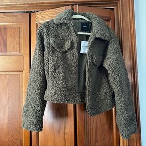 NWT Cozy Brown Sherpa Jacket